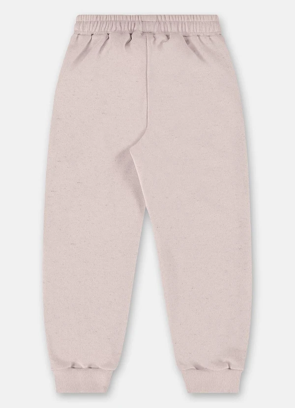 Up Baby - Calça Menina em Moletom Rosa 2