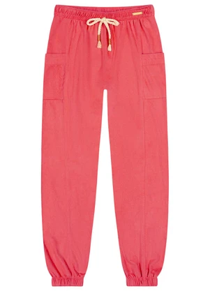 Colorittá - Calça Menina em Suede Rosa - COLORITTÁ