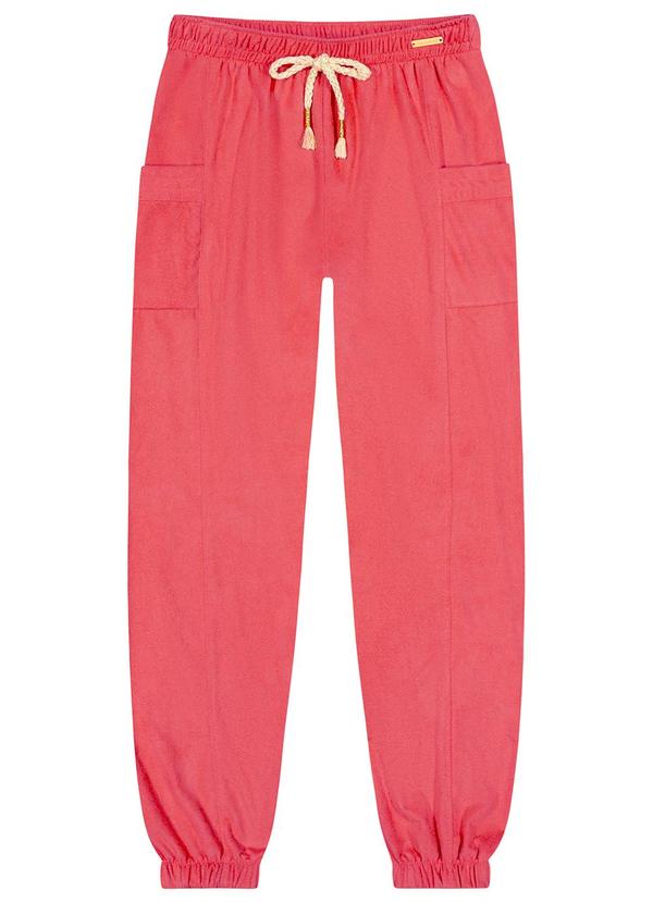 Colorittá - Calça Menina em Suede Rosa