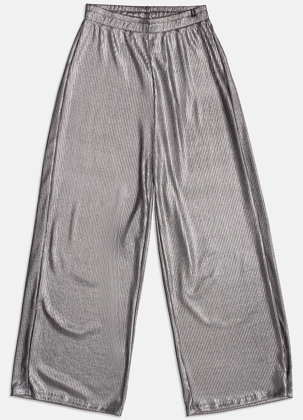 I Am - Calça Metalizada Prata Prata 2