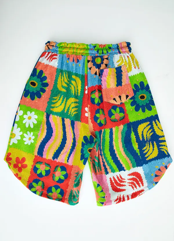 Fábula - Calça Midi Malha Xadrezim 2