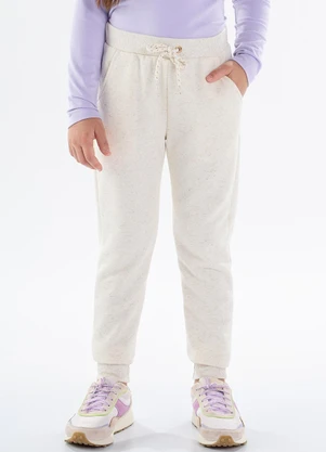 Pulla Bulla - Calca Moletom Linho Bege - PULLA BULLA