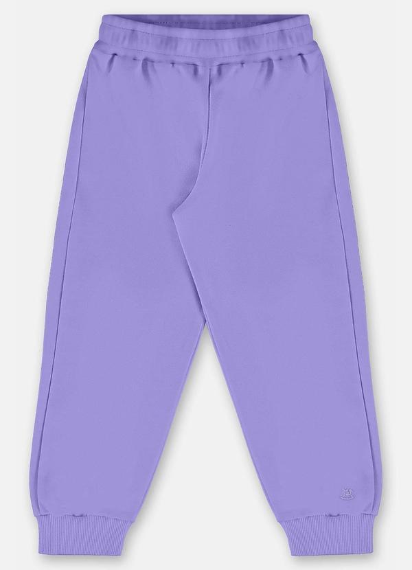 Up Baby - Calça Moletom Menina Roxo