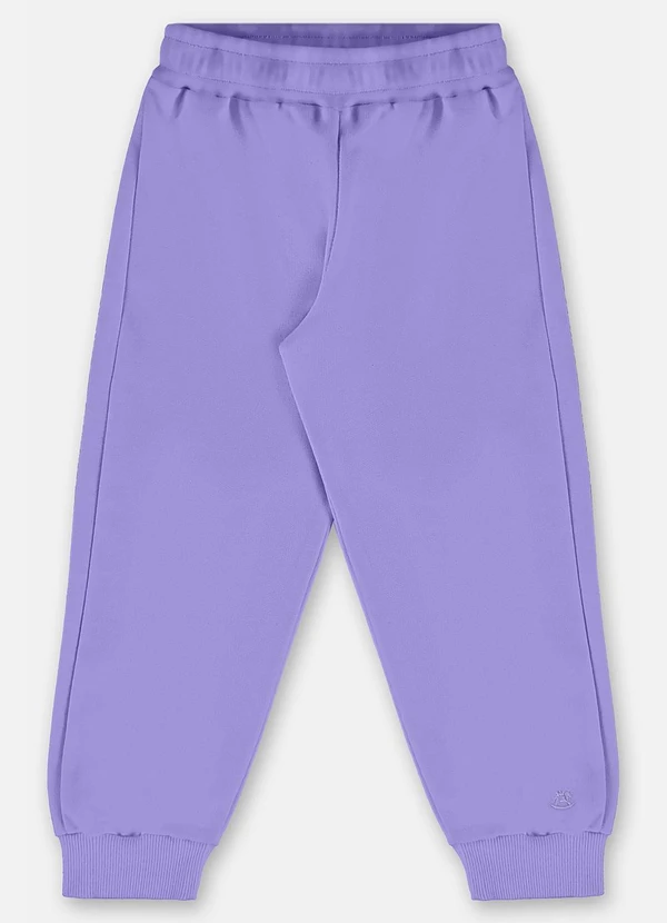Up Baby - Calça Moletom Menina Roxo