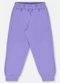 Up Baby - Calça Básica em Moletom Infantil Rosa - variação: Roxo