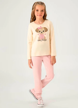 Pulla Bulla - Calça Moletom Rosa - PULLA BULLA
