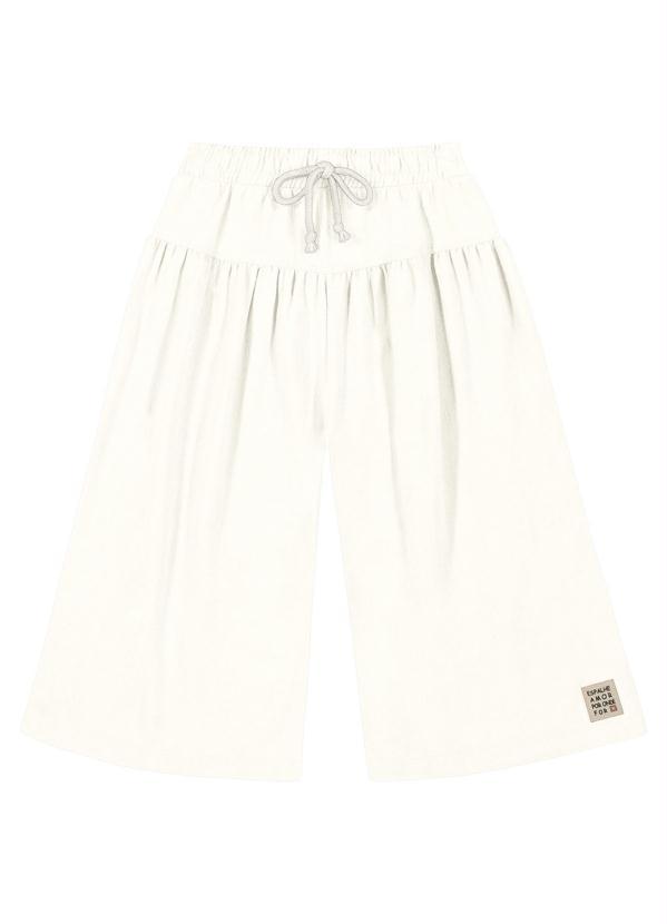 Trick Nick - Calça Pantacourt Infantil Bege