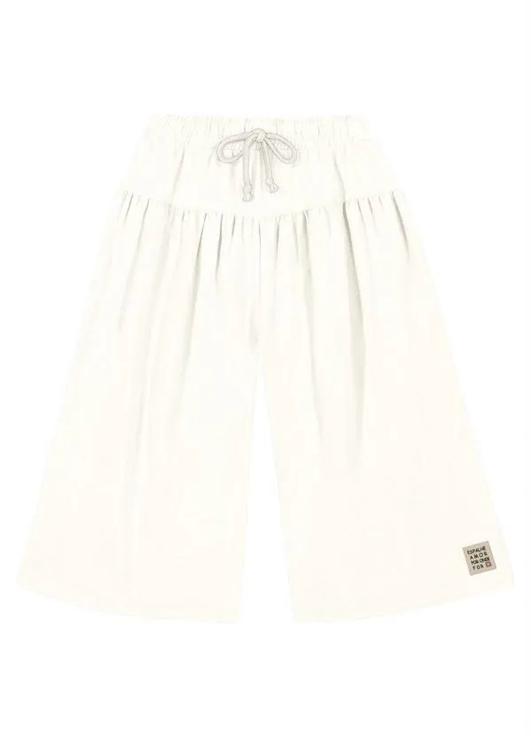 Trick Nick - Calça Pantacourt Infantil Bege
