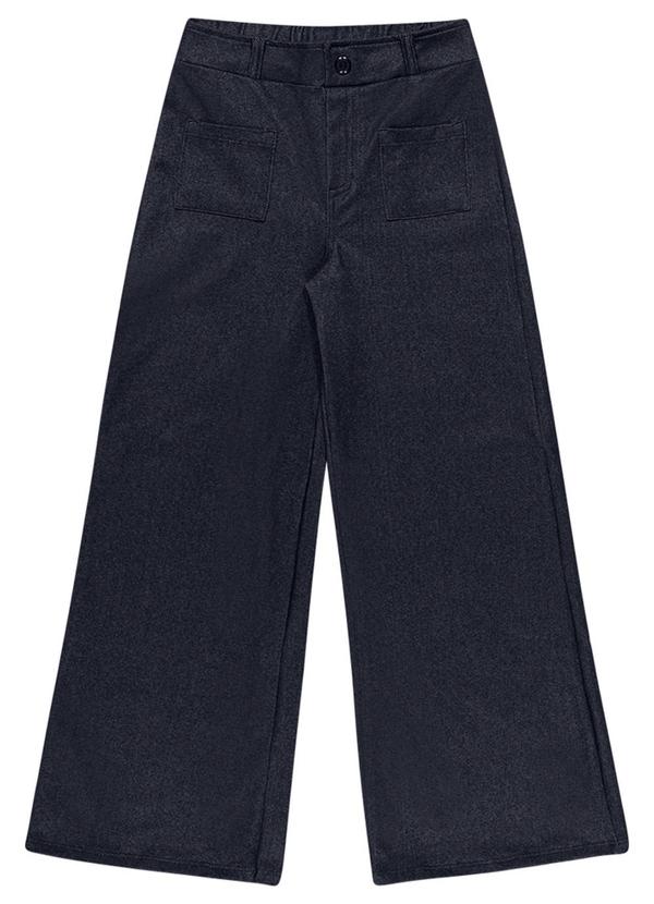 Alenice - Calça Pantalona Menina Azul
