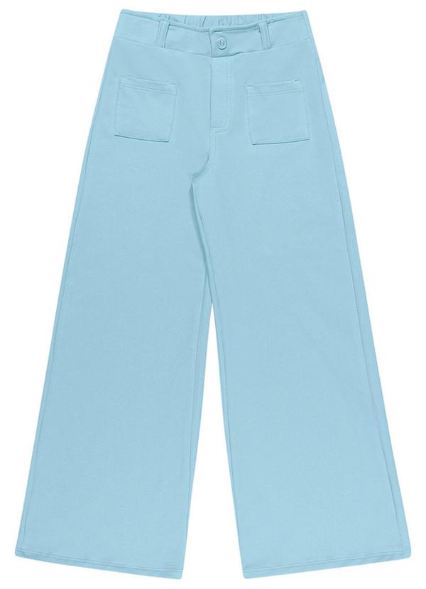 Alenice - Calça Pantalona Menina Azul