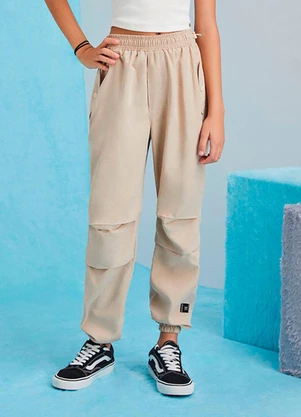 I Am - Calça Parachute Bege - I AM