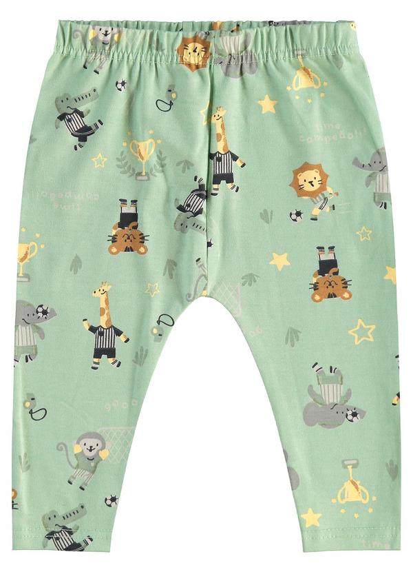 Malwee Kids - Calça Partida de Futebol Unissex Verde Menta