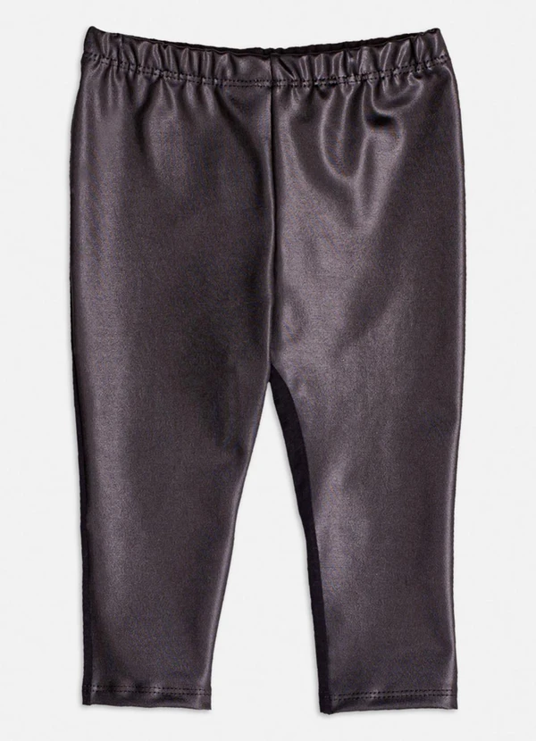 Momi - Calça Preta de Cirrê Preto