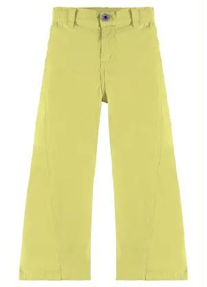Up Baby - Calça Sarja Infantil Menina Amarelo - UP BABY