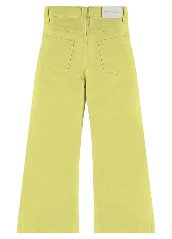 Up Baby - Calça Sarja Infantil Menina Amarelo 2