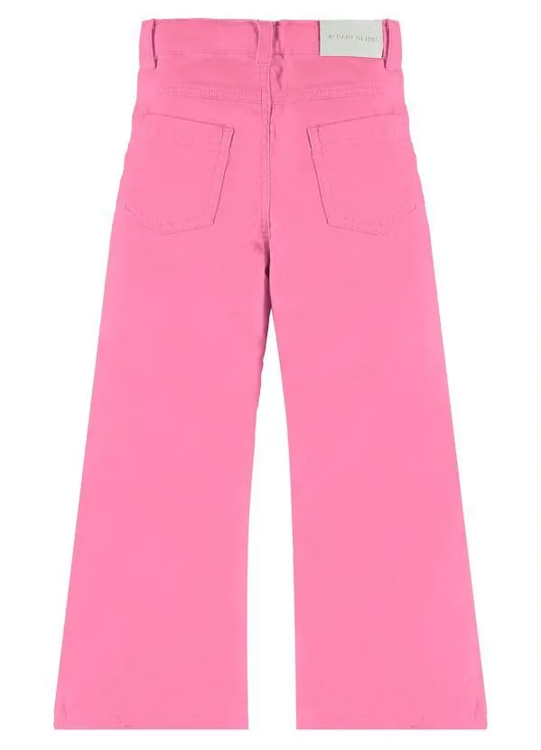 Up Baby - Calça Sarja Infantil Menina Rosa 2