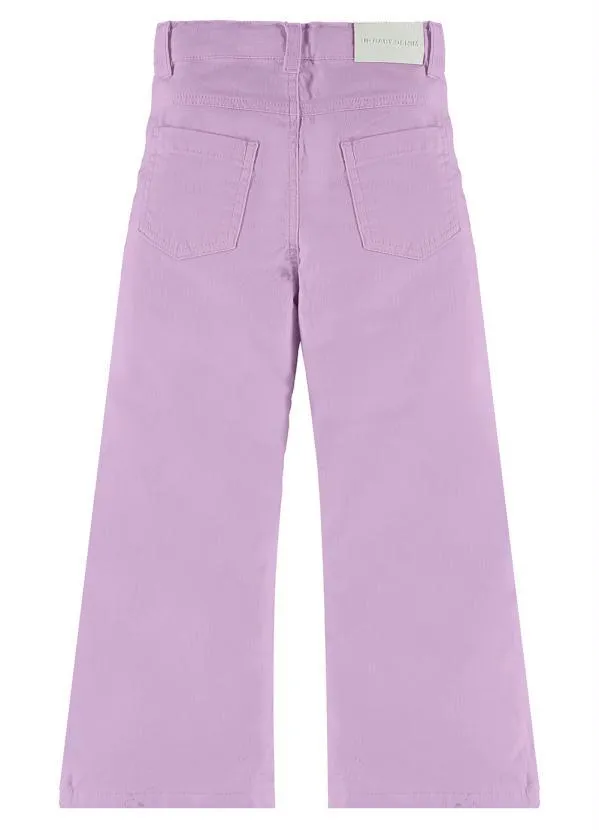 Up Baby - Calça Sarja Infantil Menina Roxo 2