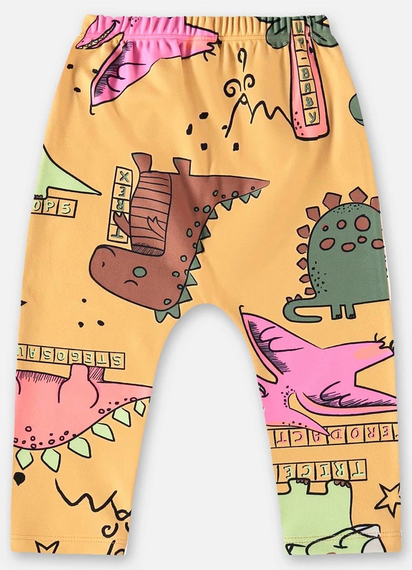 Up Baby - Calça Saruel para Bebê Menina Amarelo 2