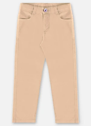Up Baby - Calça Skinny Infantil Menina Bege - UP BABY