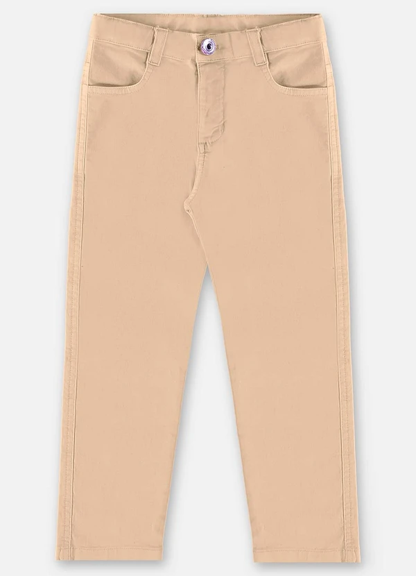 Up Baby - Calça Skinny Infantil Menina Bege