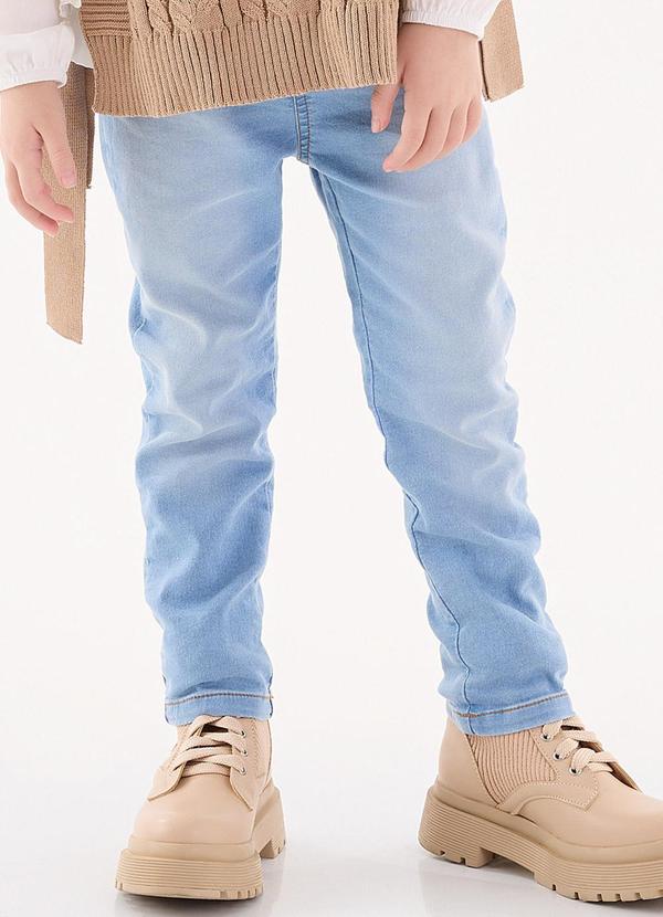 Up Baby - Calça Skinny Jeans Infantil Menina Azul