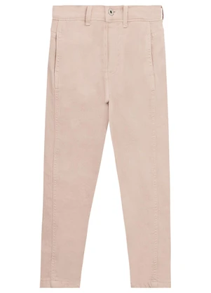 Carinhoso - Calça Slouchy Sarja Menina Rosa Pastel - CARINHOSO
