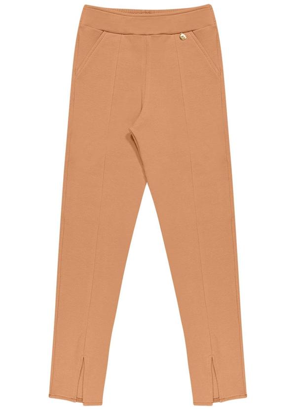 Alenice - Calça Social Skinny Menina Marrom 3