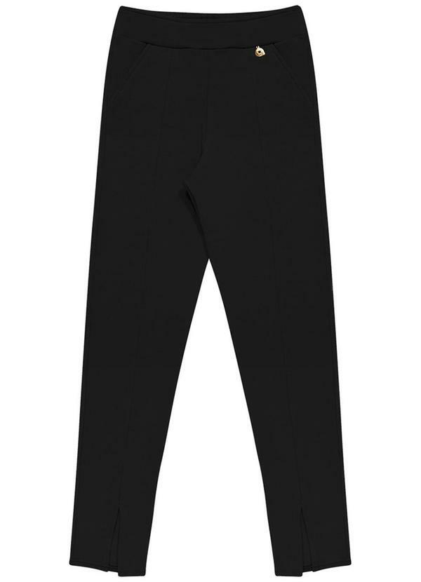 Alenice - Calça Social Skinny Menina Preto