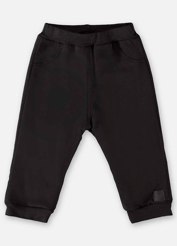 Up Baby - Calça Unissex em Molecotton Bebê Preto