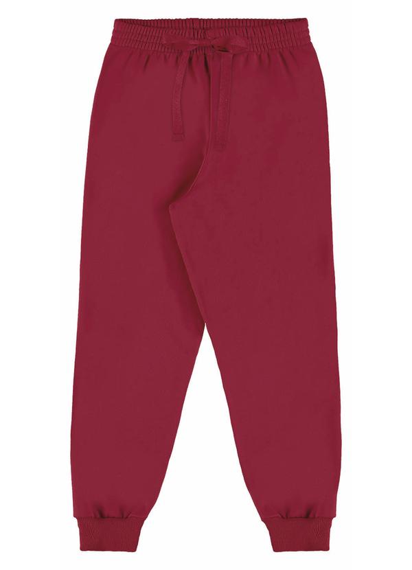 Marlan - Calça Unissex em Moletinho Vermelho