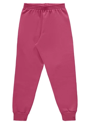Marlan - Calça Unissex em Moletom Felpado Rosa - MARLAN