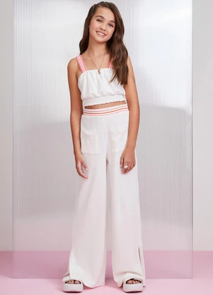 I Am - Calça Wide Branco - I AM