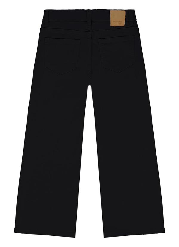Malwee Kids - Calça Wide Leg em Sarja Preto 4