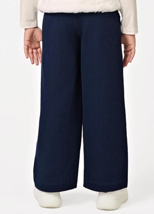 Trick Nick - Calça Wide Leg Feminina Infantil Azul - TRICK NICK