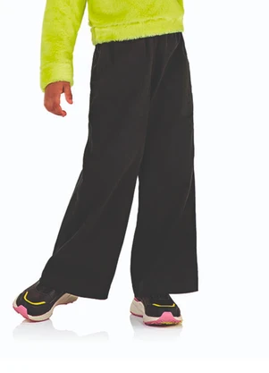 Calça Wide Leg Infantil Feminina Marisol (Preto) - MARISOL