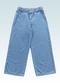 Fakini Kids - Calça Wide Leg Jeans Azul - variação: Azul