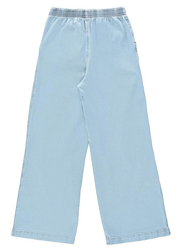 Gloss - Calça Wide Leg Jeans Juvenil Azul 2