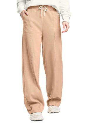 Gloss - Calça Wide Leg Juvenil Alfaiataria Marrom - GLOSS