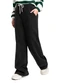 Gloss - Calça Wide Leg Juvenil Alfaiataria Preto - variação:  