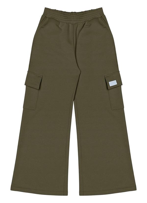 Minty - Calça Wide Leg Juvenil Verde