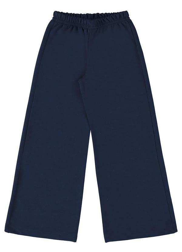 Guloseima - Calça Wide Leg para Menina Azul Marinho