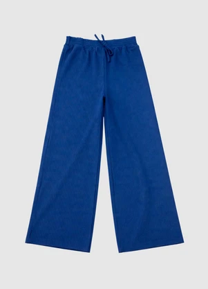 Turminha - Calça Wide Leg Ribana Marinho - TURMINHA