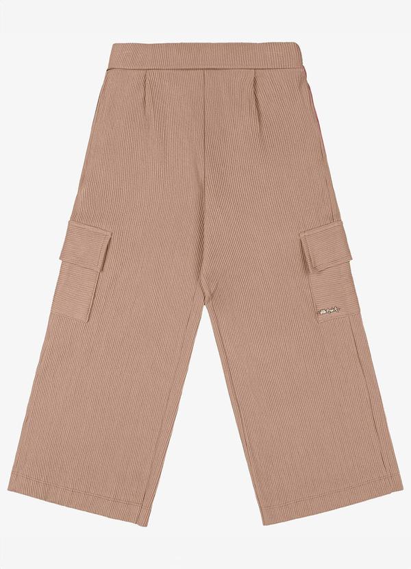 Trick Nick - Calça Wide Leg Trick Nick Marrom 1