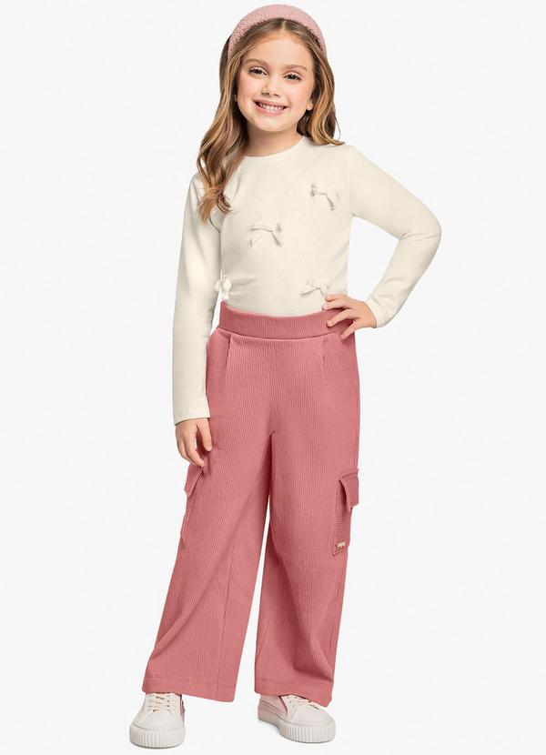 Trick Nick - Calça Wide Leg Rosa 3