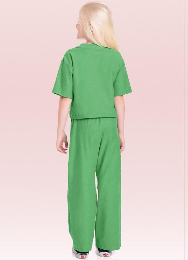 Fakini Kids - Calca Wide Verde 4