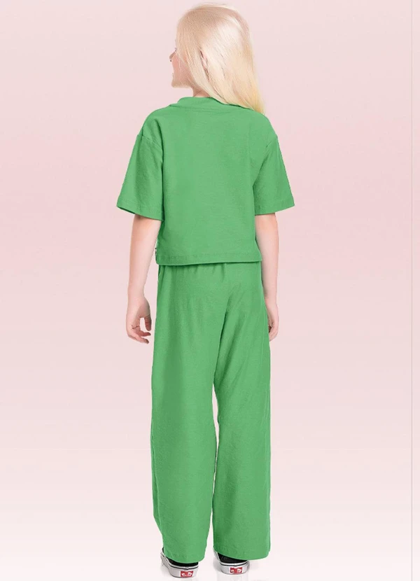 Fakini Kids - Calca Wide Verde 4