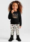 Alakazoo - Conjunto Menina Infantil com Calça e Blusão Preto - variação: Preto