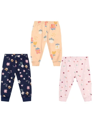 Brandili - Kit Infantil Menina com 3 Calças Sortidas - BRANDILI