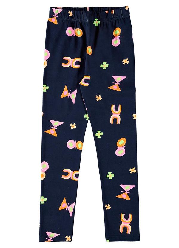 Bee Loop - Legging em Cotton para Menina Azul