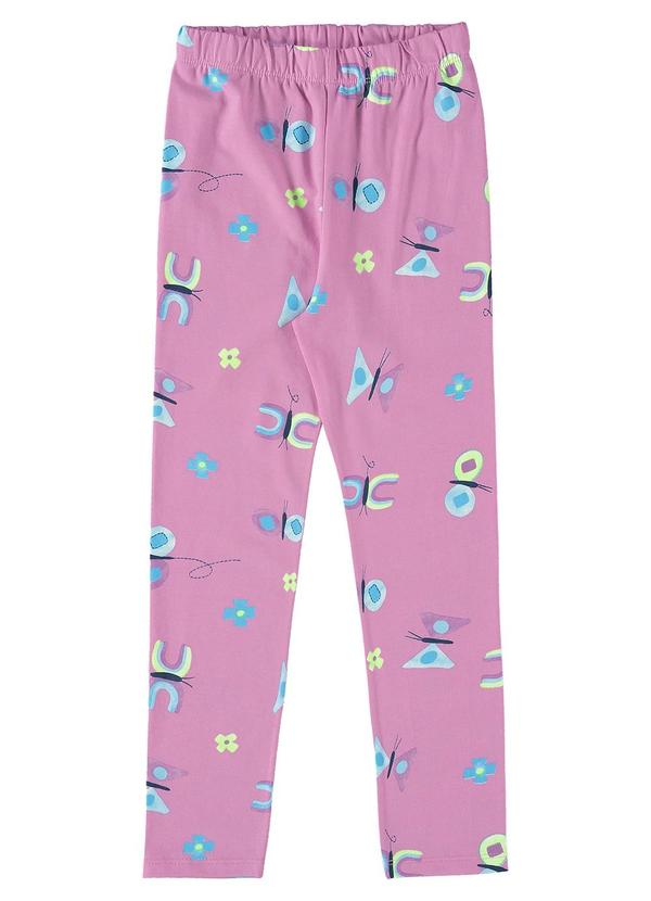 Bee Loop - Legging em Cotton para Menina Rosa